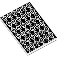 Black And White Pattern Large Memo Pads