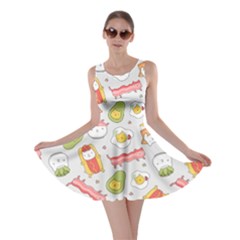 Funny Cat Food Succulent Pattern  Skater Dress by kostolom3000shop