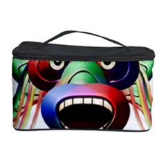 Futuristic Funny Monster Character Face Cosmetic Storage Case by dflcprints