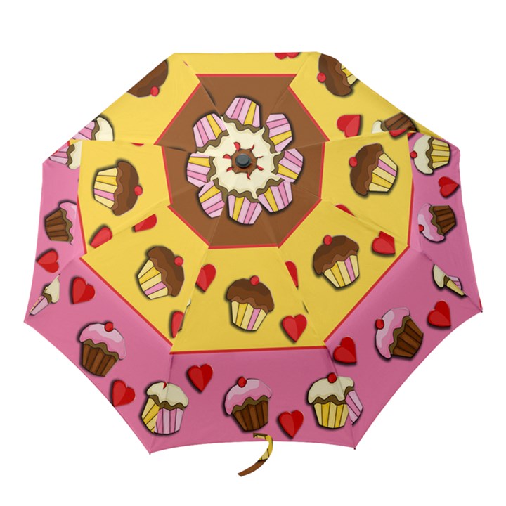 Love cupcakes Folding Umbrellas