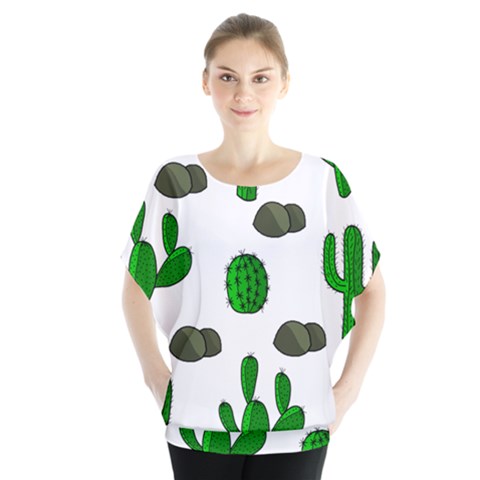 Cactuses 3 Blouse by Valentinaart