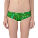 Green Xmas pattern Classic Bikini Bottoms View1