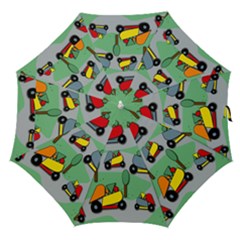 Toy Car Pattern Straight Umbrellas by Valentinaart