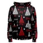 New Year pattern - red Women s Pullover Hoodie