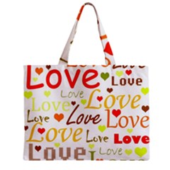 Valentine s Day Pattern Zipper Mini Tote Bag by Valentinaart