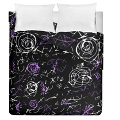 Abstract Mind - Purple Duvet Cover Double Side (queen Size) by Valentinaart