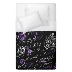 Abstract Mind - Purple Duvet Cover (single Size) by Valentinaart