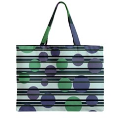 Green Simple Pattern Zipper Mini Tote Bag by Valentinaart