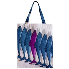 Mackerel Miltary Zipper Classic Tote Bag by Valentinaart