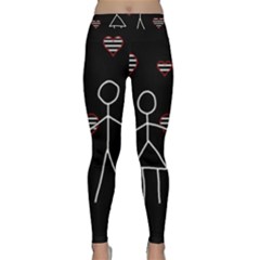 Couple In Love Classic Yoga Leggings by Valentinaart