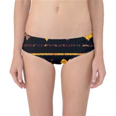 Yellow Harts Pattern Classic Bikini Bottoms by Valentinaart
