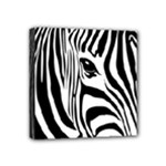 Animal Cute Pattern Art Zebra Mini Canvas 4  x 4 