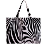 Animal Cute Pattern Art Zebra Zipper Mini Tote Bag