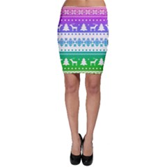 Cute Rainbow Bohemian Bodycon Skirt by Brittlevirginclothing