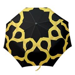 Seamless Gold Pattern Folding Umbrellas by Amaryn4rt