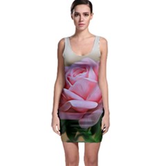 Rose Pink Flowers Pink Saturday Sleeveless Bodycon Dress by Amaryn4rt