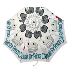 Don t Wait For Prince Sharming Folding Umbrellas by Valentinaart