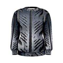 Mature Black Auto Altreifen Rubber Pattern Texture Car Women s Sweatshirt by Amaryn4rt
