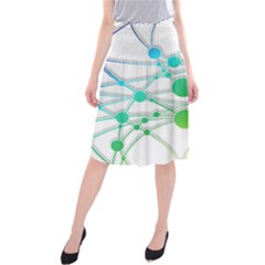 Network Connection Structure Knot Midi Beach Skirt by Amaryn4rt