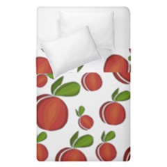 Peaches Pattern Duvet Cover Double Side (single Size) by Valentinaart
