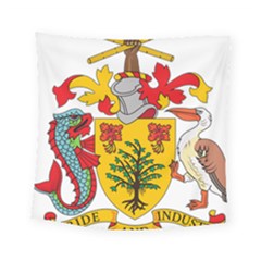 Barbados Coat Of Arms Square Tapestry (small) by abbeyz71