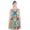 Abstract Pattern Background Design Scoop Neck Skater Dress View1