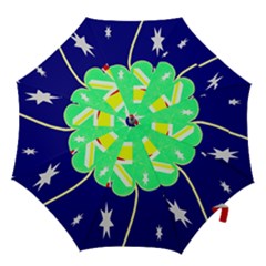 Irish Australian Australia Ireland Shamrock Funny St Patrick Flag Hook Handle Umbrellas (small) by yoursparklingshop