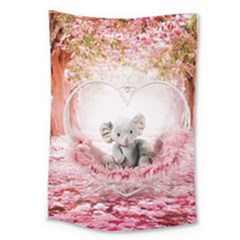 Elephant Heart Plush Vertical Toy Large Tapestry by Amaryn4rt
