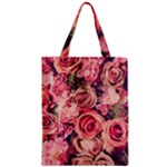 Beautiful pink roses Zipper Classic Tote Bag