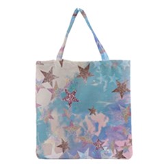 Pastel Colored Stars  Grocery Tote Bag by Brittlevirginclothing