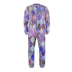 Blue Moroccan Mosaic Onepiece Jumpsuit (kids) by Brittlevirginclothing