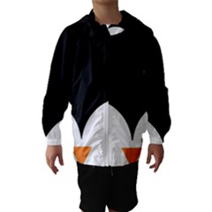 Cute Pinguin Hooded Wind Breaker (kids) by Brittlevirginclothing
