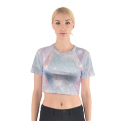 Pastel Colored Crystal Cotton Crop Top by Brittlevirginclothing