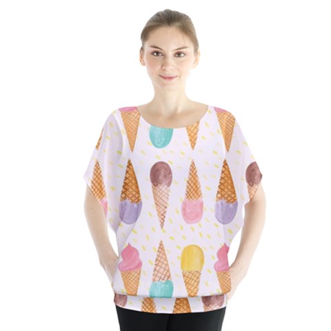 Cute Ice Cream Blouse by Brittlevirginclothing