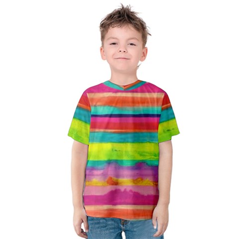 Painted Wet  Paper Kids  Cotton Tee by Brittlevirginclothing