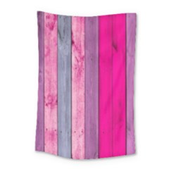 Pink Wood Small Tapestry by Brittlevirginclothing
