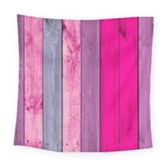 Pink Wood Square Tapestry (large) by Brittlevirginclothing