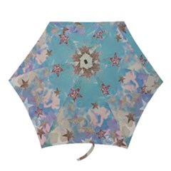 Pastel Stars Mini Folding Umbrellas by Brittlevirginclothing
