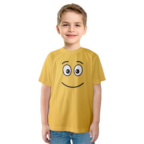 Smiling Face With Open Eyes Kids  Sport Mesh Tee by sifis