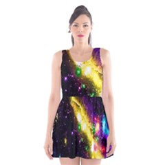 Galaxy Deep Space Space Universe Stars Nebula Scoop Neck Skater Dress