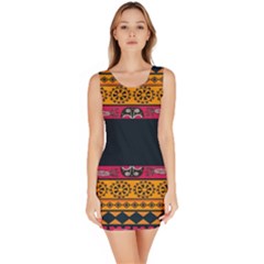 Pattern Ornaments Africa Safari Summer Graphic Sleeveless Bodycon Dress by Amaryn4rt