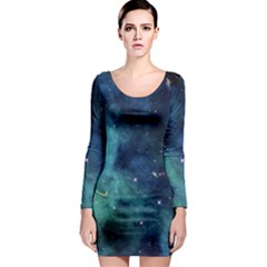 Space Long Sleeve Bodycon Dress by Brittlevirginclothing