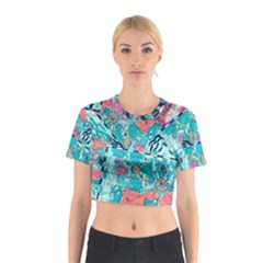 Map Cotton Crop Top by Brittlevirginclothing