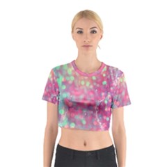 Colorful Sparkles Cotton Crop Top by Brittlevirginclothing