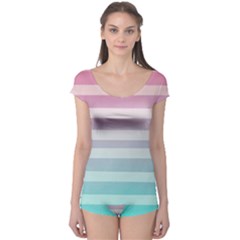 Colorful Vertical Lines Boyleg Leotard  by Brittlevirginclothing