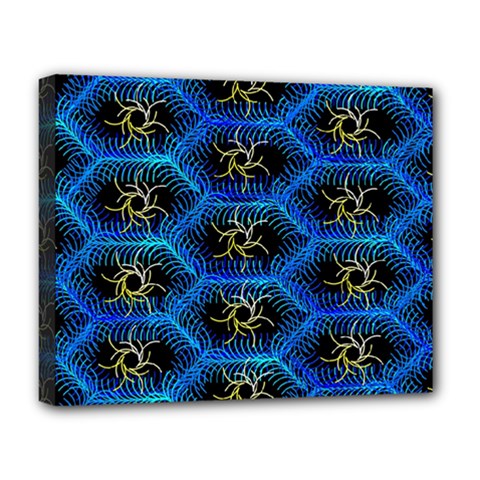 Blue Bee Hive Deluxe Canvas 20  X 16   by Amaryn4rt