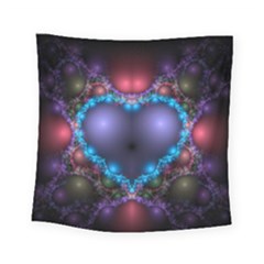 Blue Heart Square Tapestry (small) by Amaryn4rt