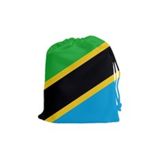Flag Of Tanzania Drawstring Pouches (medium) 