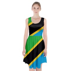 Flag Of Tanzania Racerback Midi Dress by Amaryn4rt