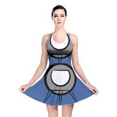 Rocket Ship App Icon Reversible Skater Dress by Amaryn4rt